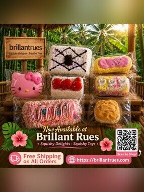 🌺 Brillantrues Squishy Delights – Super Soft & Slow Rising! 🌺